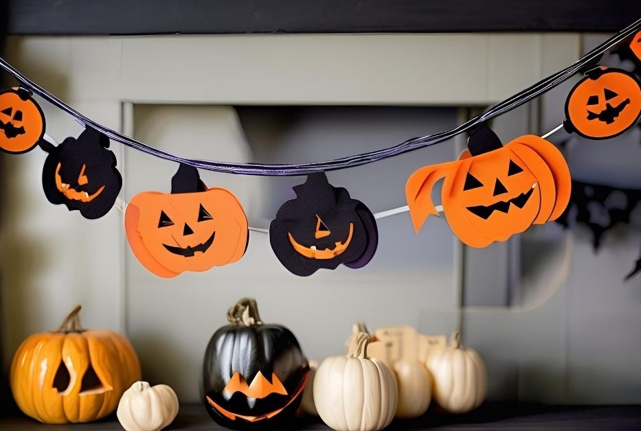 Easy DIY Paper Garland Ideas to Make This Halloween - Maleesha P