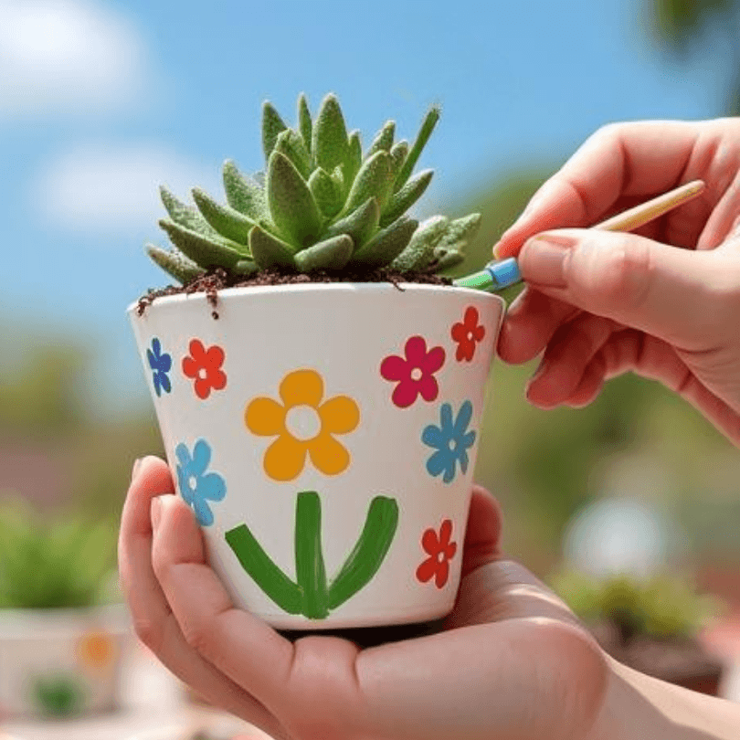 Easy Painted Flower Pots You Can Make This Weekend